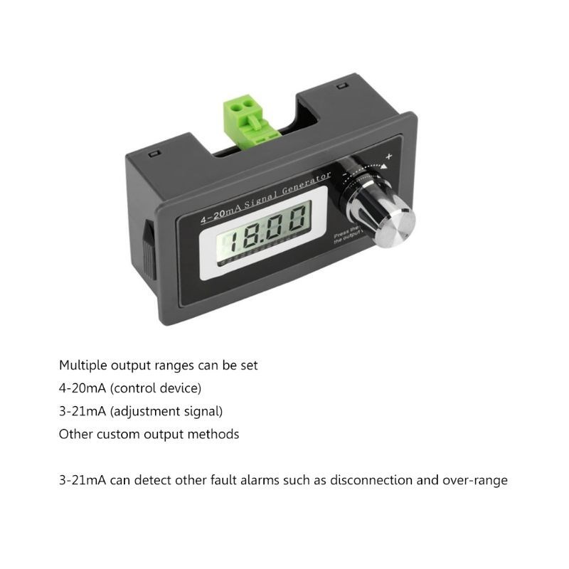 2-wire 4-20mA Current Loop Signal Generator Panel-mounted Cu