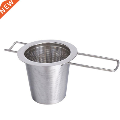1pc Stainless Steel Tea Infuser Filter Long Handle Folding T