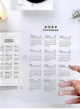2023 A5 A6 Calendar Notebook Dividers Year Monthly Planner跨