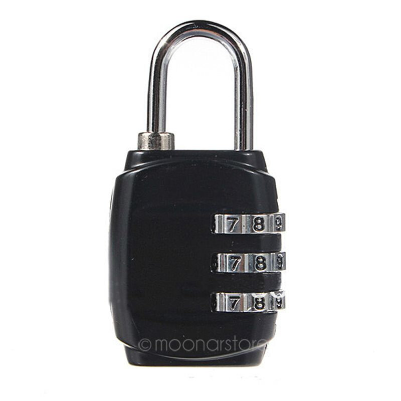 Mini  Digit Alloy Oval Code Lock Resettable Combination Sui