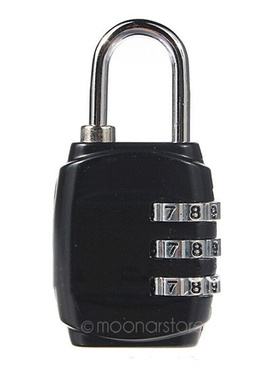 Mini  Digit Alloy Oval Code Lock Resettable Combination Sui