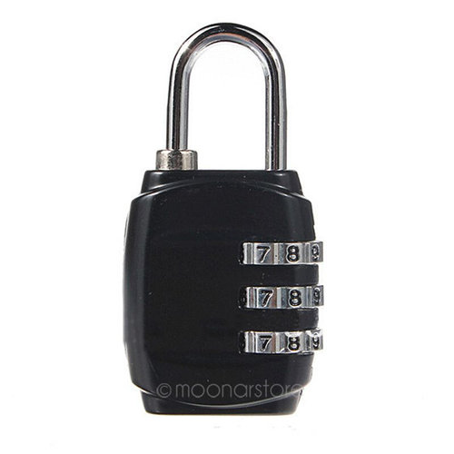 Mini  Digit Alloy Oval Code Lock Resettable Combination Sui