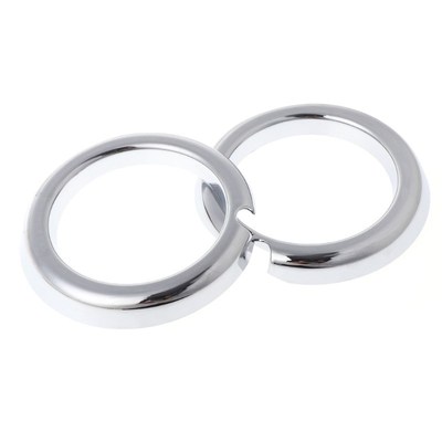 2 Pcs Chrome Car Front Fog Light Lamp Cover applies to Mits