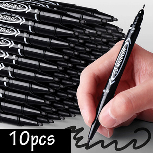 10 Pcs/set Twin Tip Colored Permanent Art Markers Pens