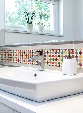 Self Adhesive Wallpaper Borders,Waterproof Kitchen Bathroom