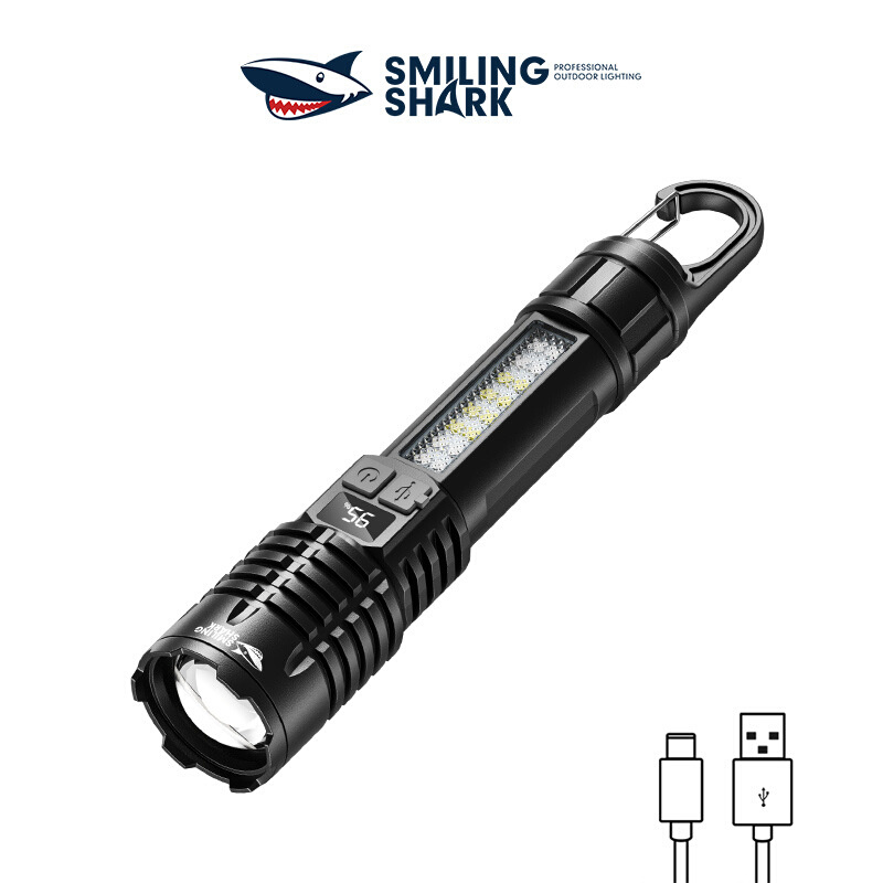 Cross-border outdoor lighting multi-function flashlight