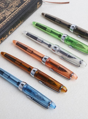 JINHAO 992 Transparent Fountain Pen 0.5mm Stationery Supplie