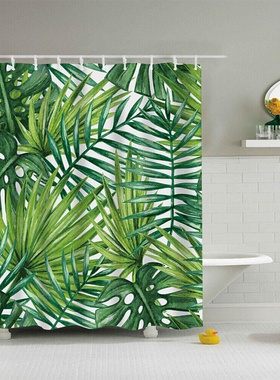 1PC Tropical beach style 3D Plant Digital Printing Creative