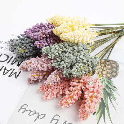 6Pcs/Bundle Foam Lavender Artificial Flowers Bouquet Cheap