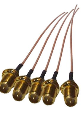 10x IPEX / u.fl to RP SMA female RF Assemby Pigtail Cable ad