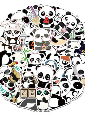 50PCS Cartoon Cute Panda Animal Personality Graffiti