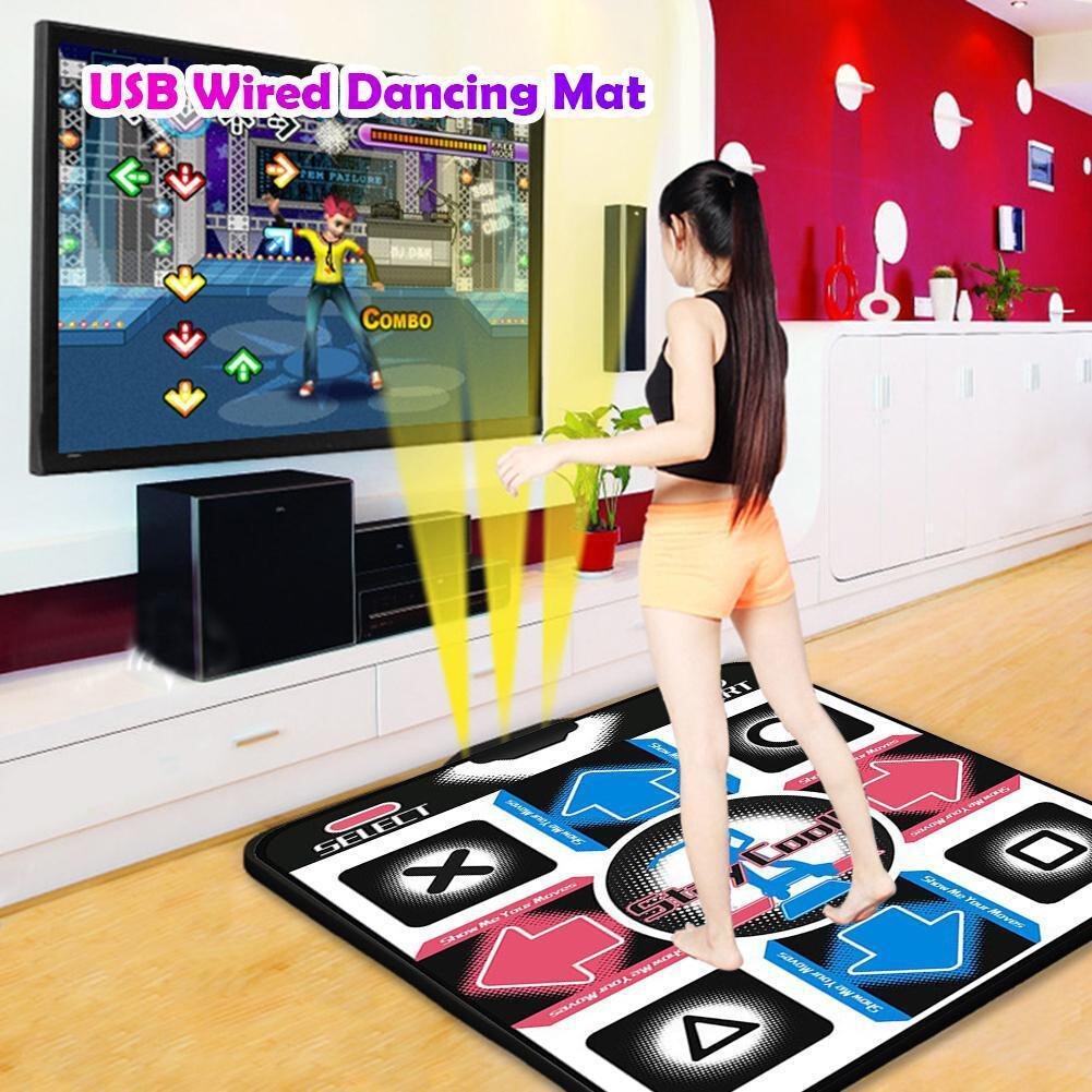 USB Wired Dance Mats Non-Slip Dancing Pad Foot Print Moves
