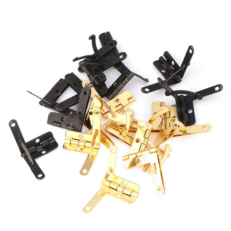 10pcs/lot 90 Degree 22*28MM Angle Wooden Box Supports Hinge