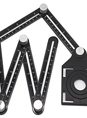 Six-Sided Ruler Measuring Instrut Template Angle Tool  Locat