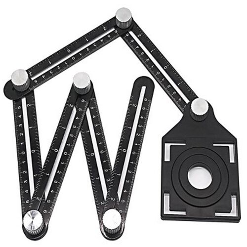 Six-Sided Ruler Measuring Instrut Template Angle Tool  Locat