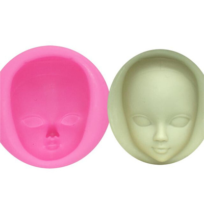 DIY Girl Face Silicone Mold Fondant Molds Cake Decorating To