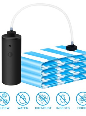 Electric Vacuum Storage Pump for Travelling Home Clothes Bla