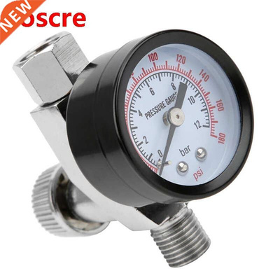 1/4in Adjustable Air Pressure Gauge Regulator Automotive Equ
