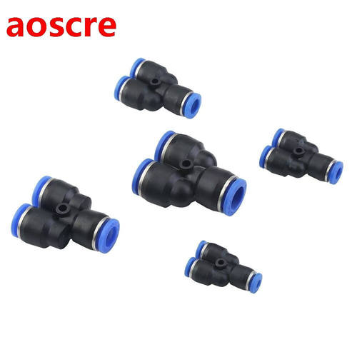 5 Pcs/lot 3 Way Air Pneumatic PY-4~PY-12 Diameter of about 4