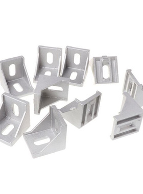 10pcs 4040 Fasten Fitting Angle 40x40 L Connector Aluminum C