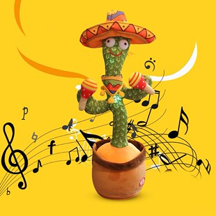 Children Song Plant Cactus Electric Plush Stuffed Toy Plush