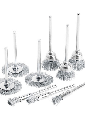 9pcs/lot Steel Brush Wire Wheel Brushes Die Grinder Rotary E