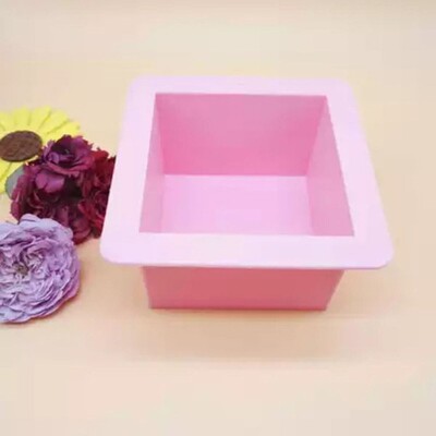 500ml Large Cube Square Soap mold Candle Cake Jelly Candy Si