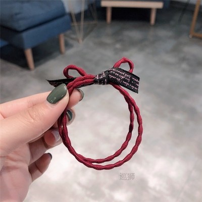 Korean version of small fresh hair rope simple lovely girl b