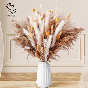96pcs Pampas Dried Flowers Bunny Tails Grass Bouquet Wedding
