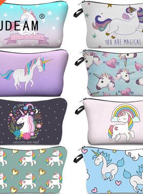 FUDEAM Polyester Unicorn Sloth Print Pattern Women Travel St