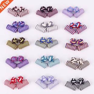 Silk Stylish Knots Cufflinks Button Linbaiway Cuff Handmade
