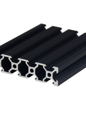 1PC BLACK 2080 V-Slot European Standard Anodized  Aluminum P