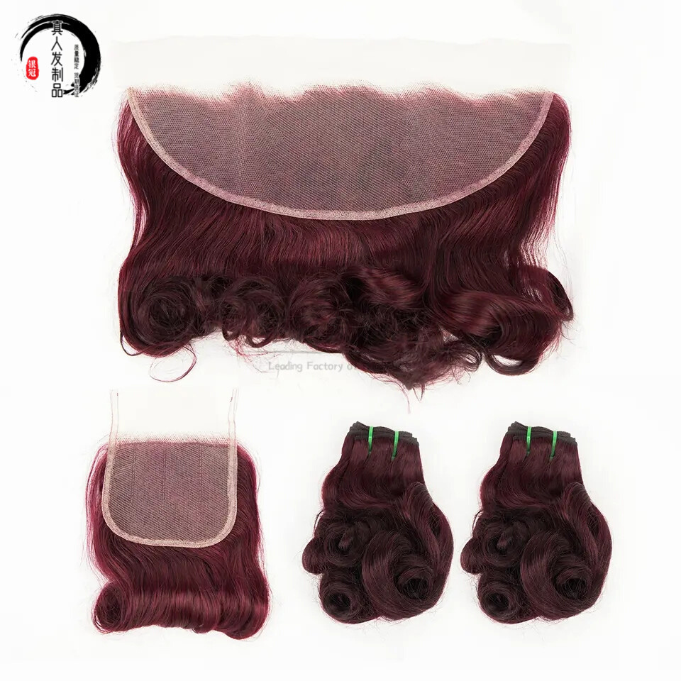 #99j Human Hair Virgin12A Grade Egg Curly Wave Hair Bundle