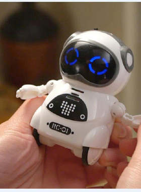 HOT Intelligent Mini Pocket Robot Walk Music Dance Light Voi