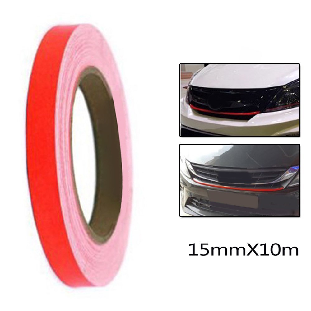 1pc Car Red  Reflective Vinyl Wrap Film Car Sticker D