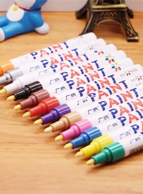 colorful Waterproof pen Car Tyre Tire Tread CD Metal Permane