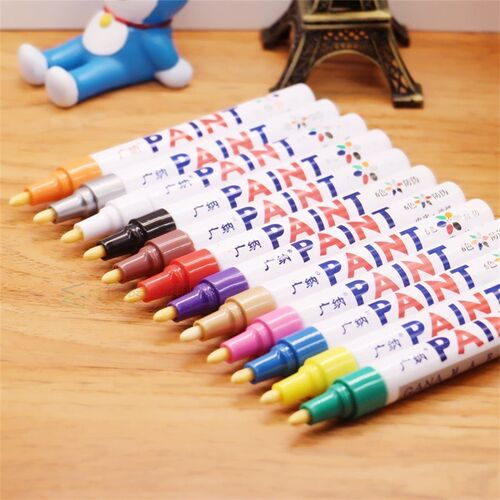 colorful Waterproof pen Car Tyre Tire Tread CD Metal Permane