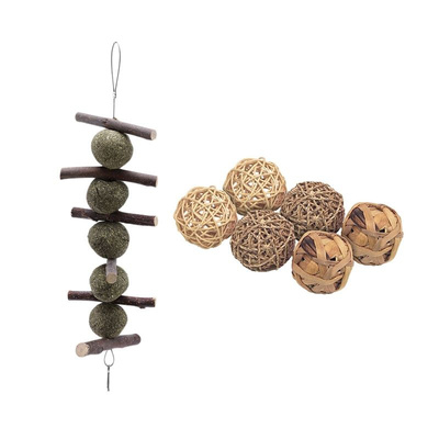 Pet Teeth Grinding Toys Hamster Rabbit Apple Tree Branch Gra