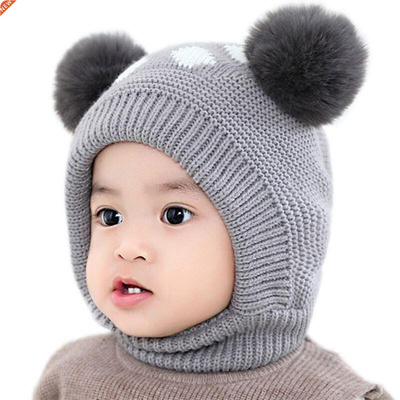 Baby Hat Baby Winter Velvet Ball Ear Cap Kids' Autumn Do