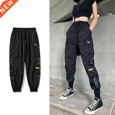 Setwear Black Pants Women Korean Style Elastic Waist Sweatpa