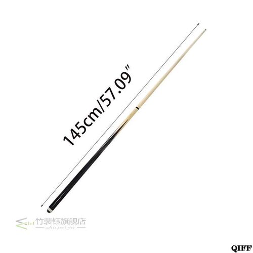 2Pcs 145cm/57inch American Snooker Wood Pool Cue Assemble Ch