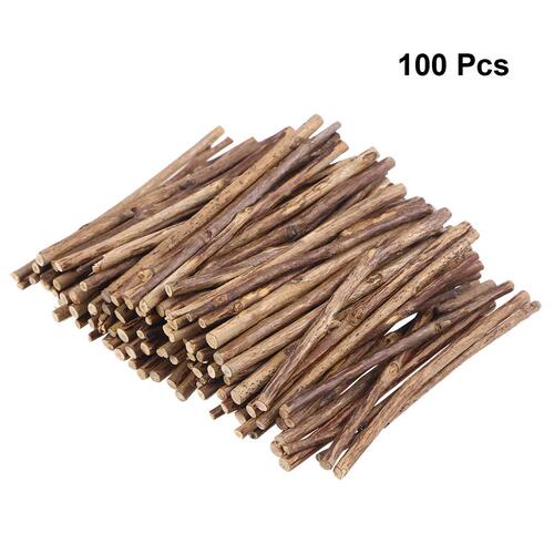 100pcs 10CM Long 0.3-0.5CM In Diameter Wood Log Sticks For D