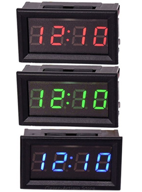LED  Vehicle Electronic Clock KIT Car Motorcycle Timer LE