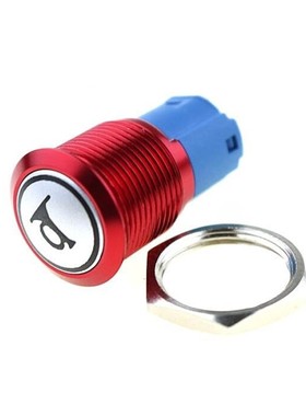 16mm Metal Button Switch Automotive Horn Switch LED Red, Gre