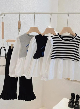 baby kids Girls cotton shirt autumn new girls casual versati