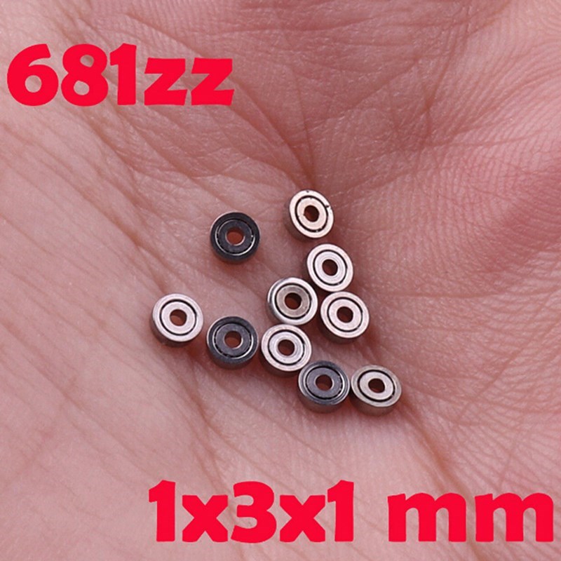 10pcs 681ZZ Miniature Mini Ball Bearings Metal Open Micro Be