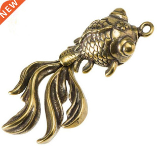 Casting Animal Metal Brass Scul Style Fish Retro Figurine