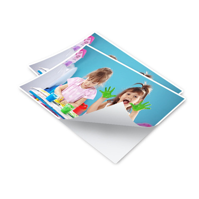 A4 size RC photo paper sticker sheets with Clear Pet release