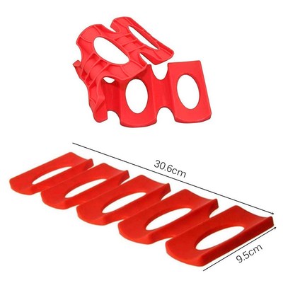 Wine Bottle Organizer Holder Silicone Stacker Cans Fridge Ma