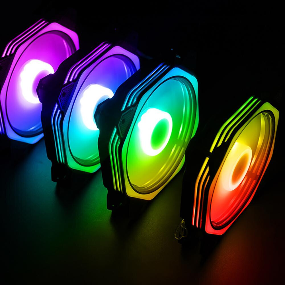 Multifunction Convenient RGB Case Fan Low Noise 12cm Portabl
